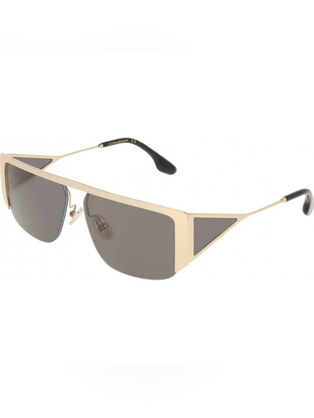 Gold Frame Men's Sunglasses with Dark Lenses